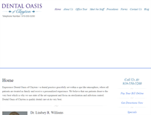 Tablet Screenshot of dentaloasisclayton.com